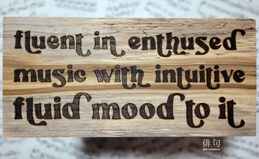 Brasswax - haiku pyrography