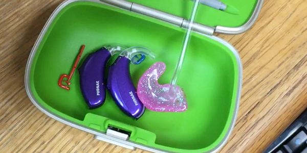Earmolds come in many colors and materials  at Big Horn Basin Hearing and Speech in Cody, WY