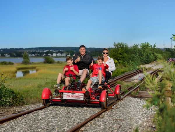 Family Fun at Rail Explorers Rhode Island