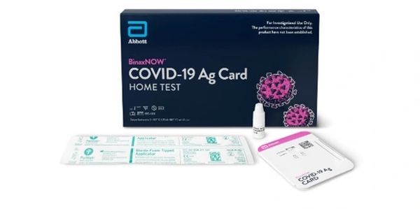 BinaxNow Covid-19 test Ag Card