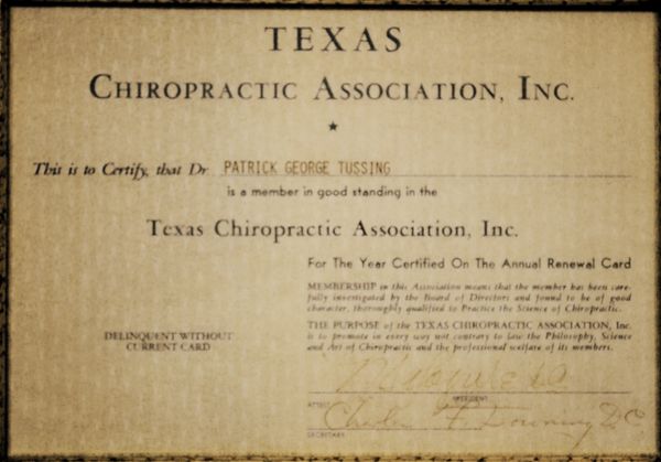 TCA certificate