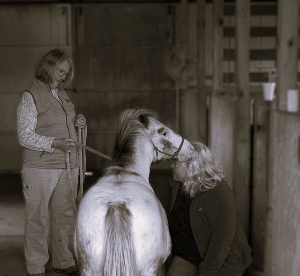 Dapper with Debbie  and a client.