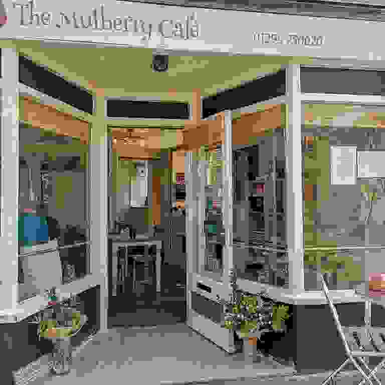 Front of cafe