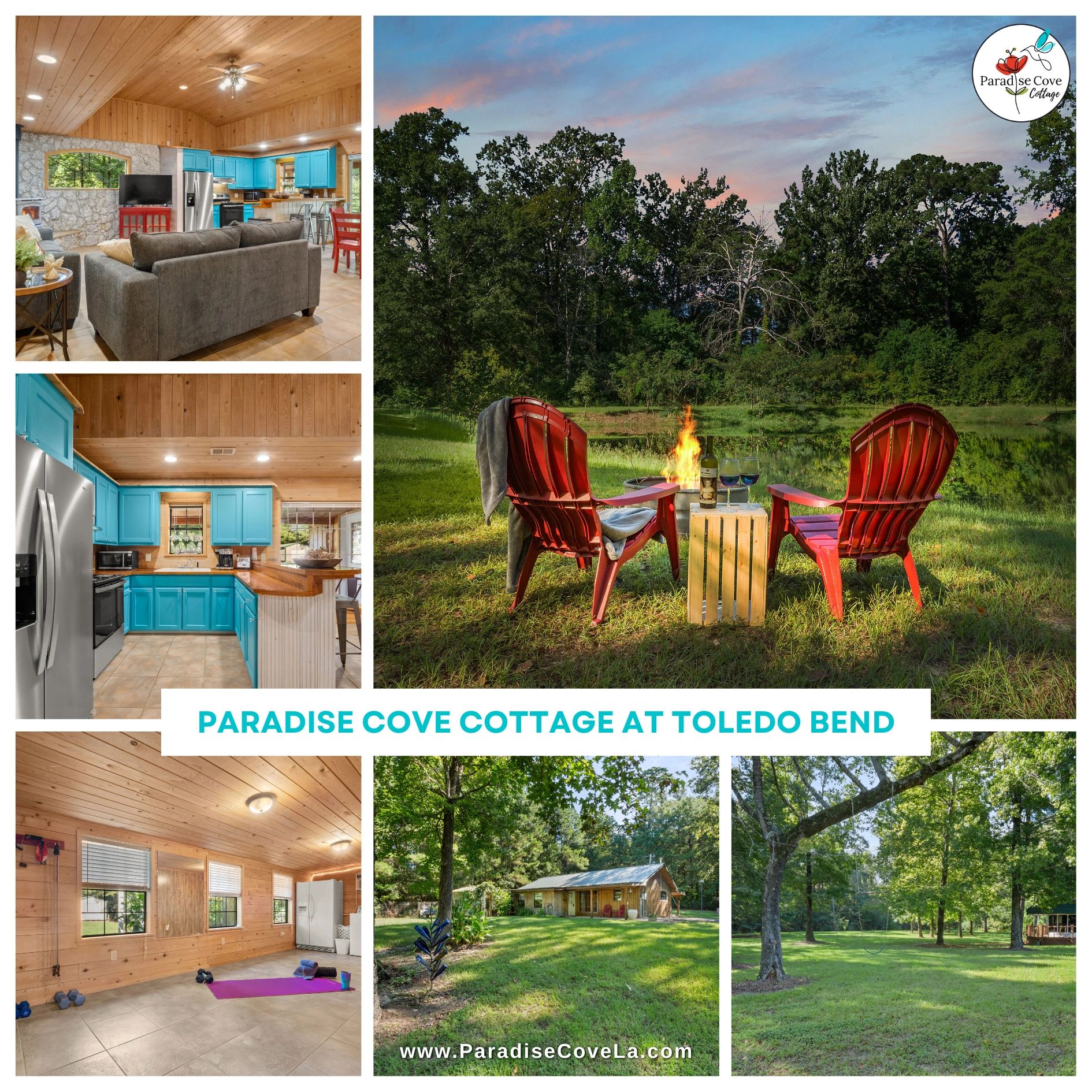 Paradise Cove is just that, pure paradise!!  Situated on three secluded acres with a tranquil pond, 