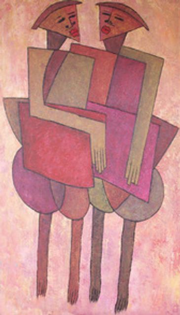 Polar Attraction 23 x 40in 2011 2012 painting