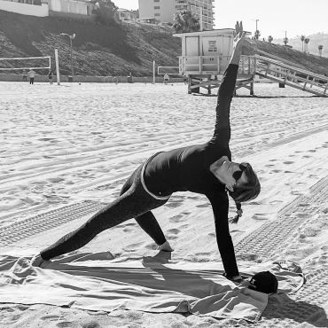Beach yoga Redondo Torrance Palos Verdes Sunset Dolphins