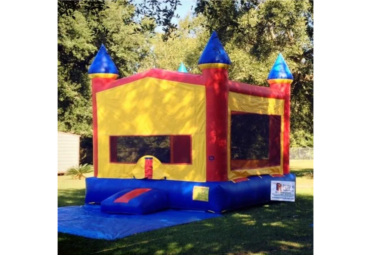Large gender neutral boy or girl classic inflatable bounce house