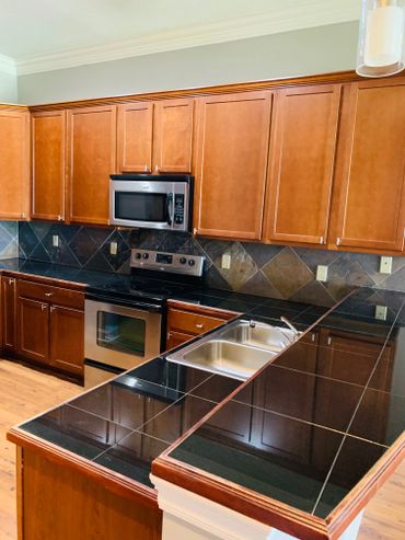 Stainless Appliances in the apartment kitchen