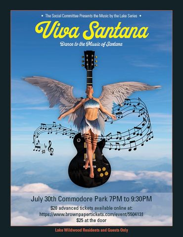 Rock poster for Viva Santana