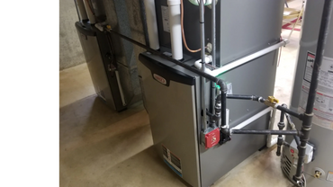 Double Lennox Elite furnace installation