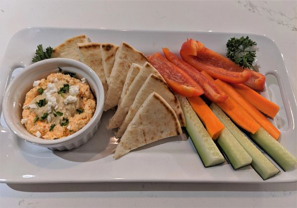 Whipped Feta and Vegetable Plate