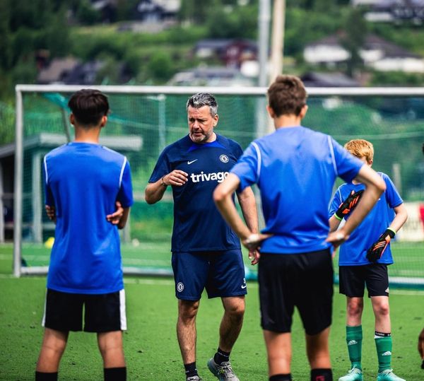 Director of Football Russ Hullett in Norway with Chelsea FC