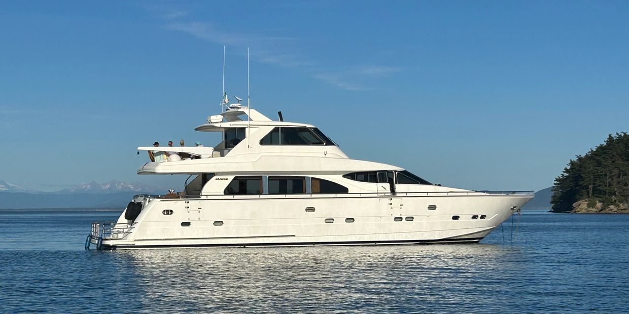 80' Horizon Yacht, Anchored at Sucia Island in the San Juan Islands, Washington State