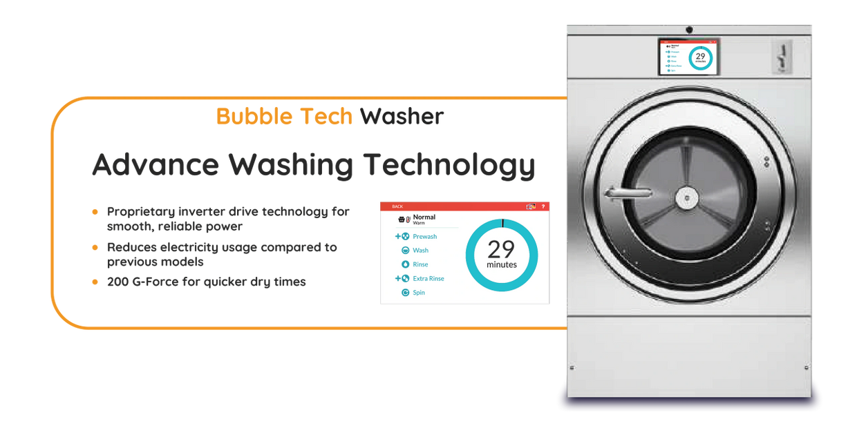 Bubble Tech Washer Advance Washing Technology