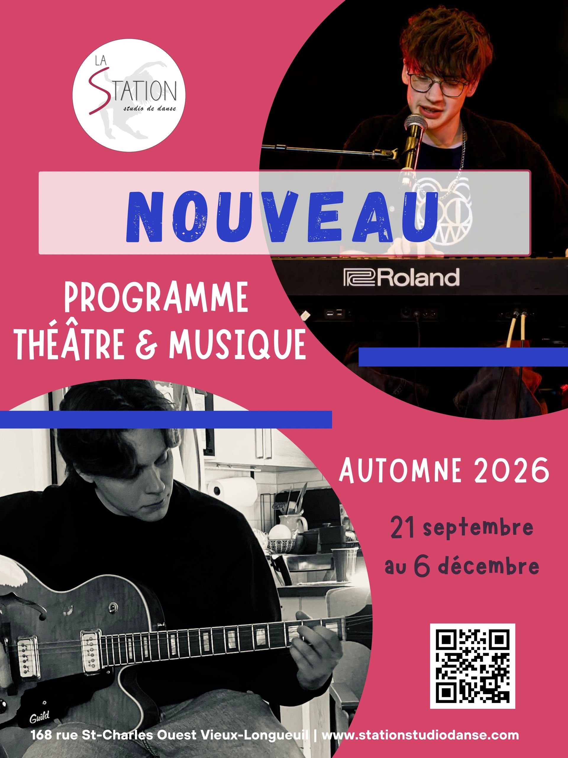 Cours de chant, cours de piano, cours de guitare