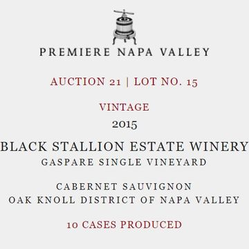 2015 Premiere Napa Valley Black Stallion Cabernet Sauvignon