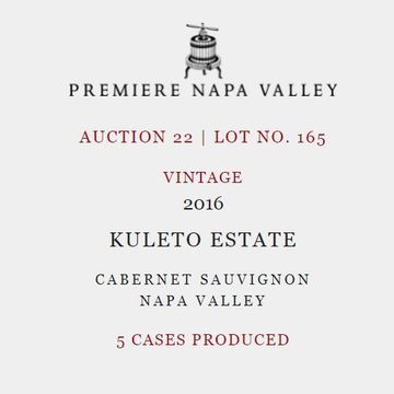2016 Premiere Napa Valley Kuleto Estate Cabernet Sauvignon