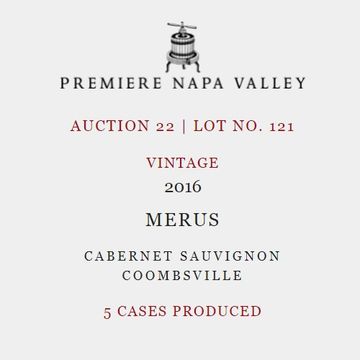 2016 Premiere Napa Valley Merus Cabernet Sauvignon