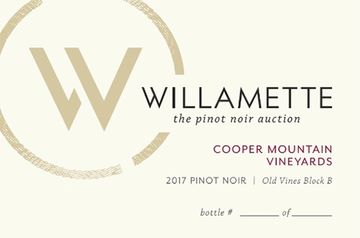 2017 Willamette Valley Auction Cooper Mountain Pinot Noir