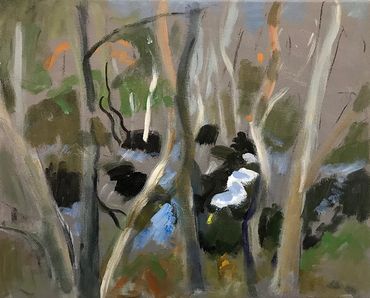 Acrylic painting “Tree Rhythms”