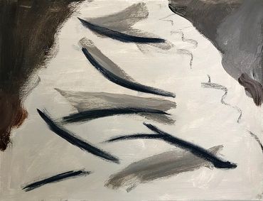 Acrylic painting “Tree Root Path”