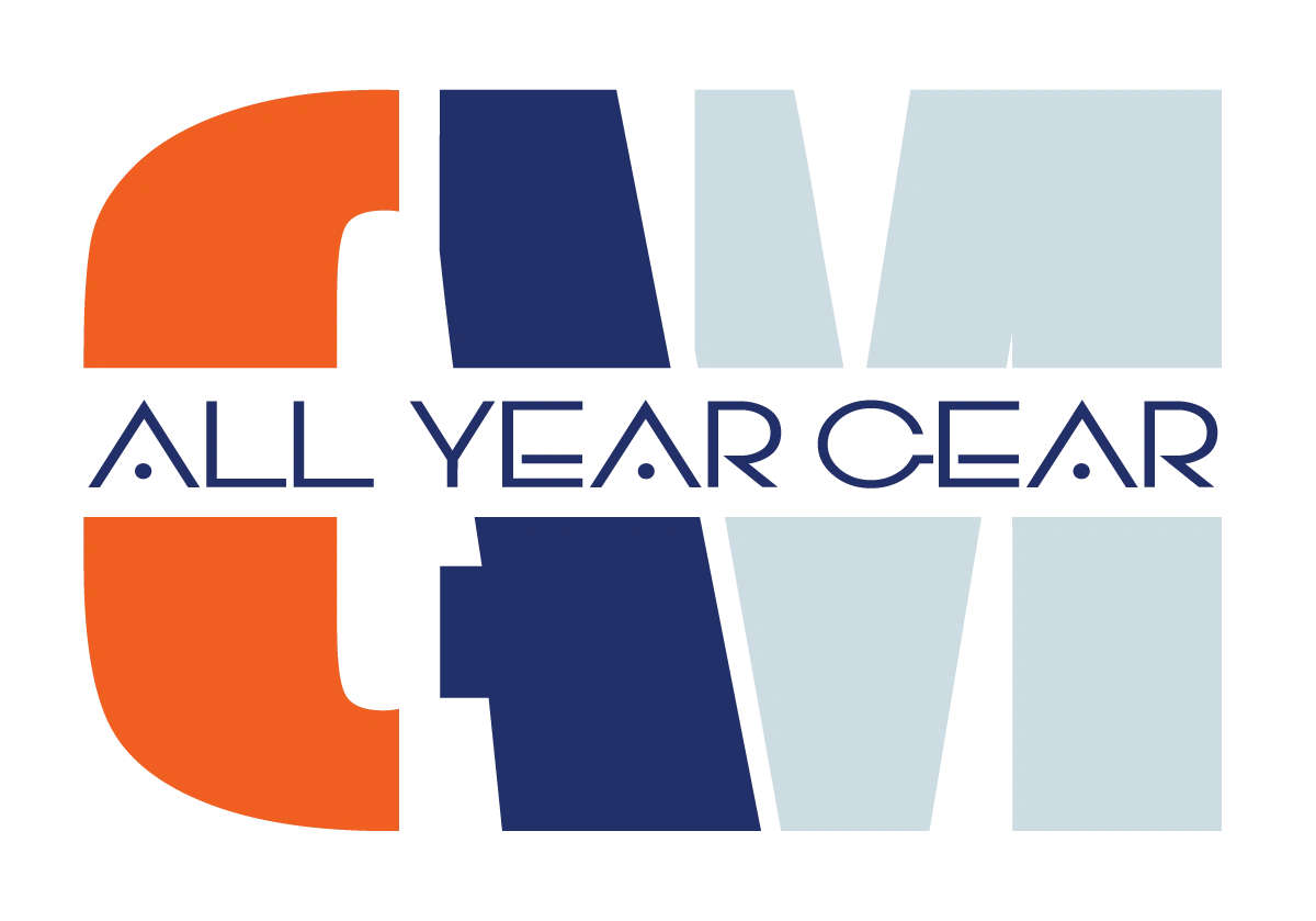 CAM Logo for All Year Gear. Tag line Create and Motivate.