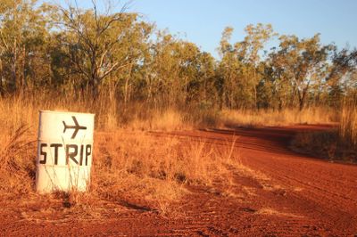 Drysdale River Station where the staff assisted repairs to the front tyre of a Cessna 182