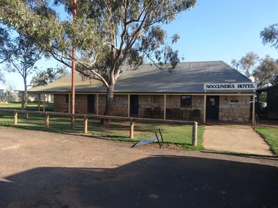 Noccundra Hotel build in 1882 - aircraft have been parked in the front