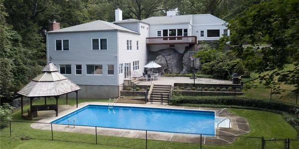 Irvington New York home with a pool