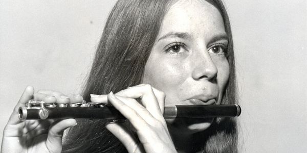 Christie Wood playing piccolo