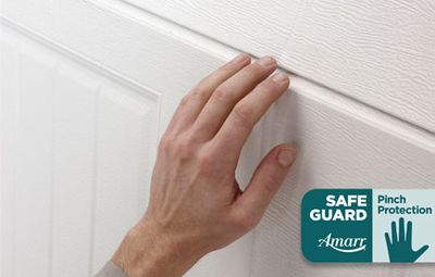 SAFEGUARD PINCH PROTECTION GARAGE DOOR