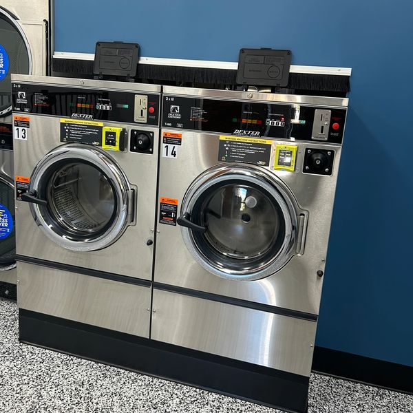 Dedicated washing machines for pet bedding, blankets and toys.