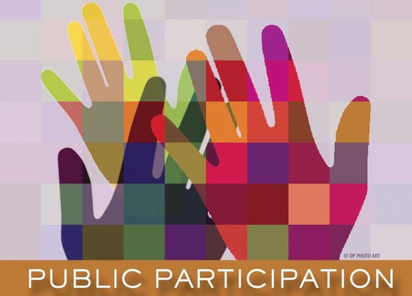 Graphic of Raised Hands--Public Participation