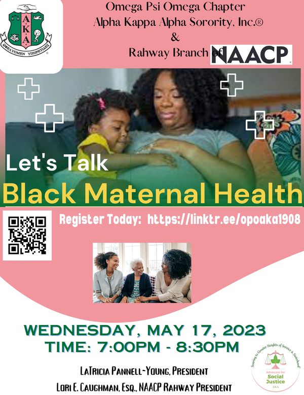Let's Talk Black Maternal Health poster