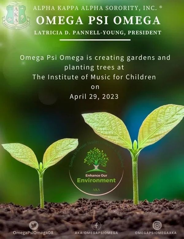 Tree planting event poster