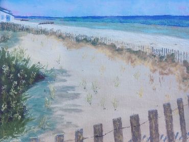 Entering the Beach - SOLD