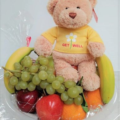 Get Well fresh fruit gift basket