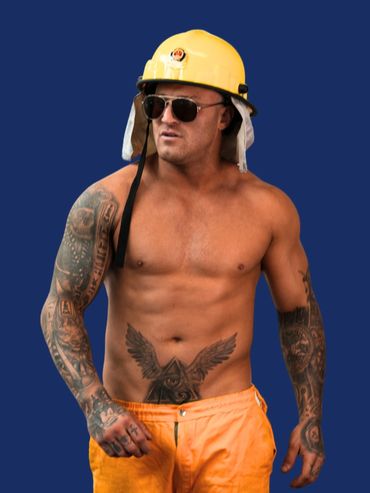 Max topless waiter entertaining hens party in Shellharbour