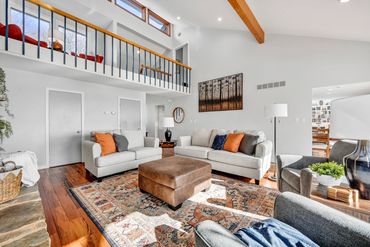 open floorplan and spacious living room in a home available with airbnb and vrbo.