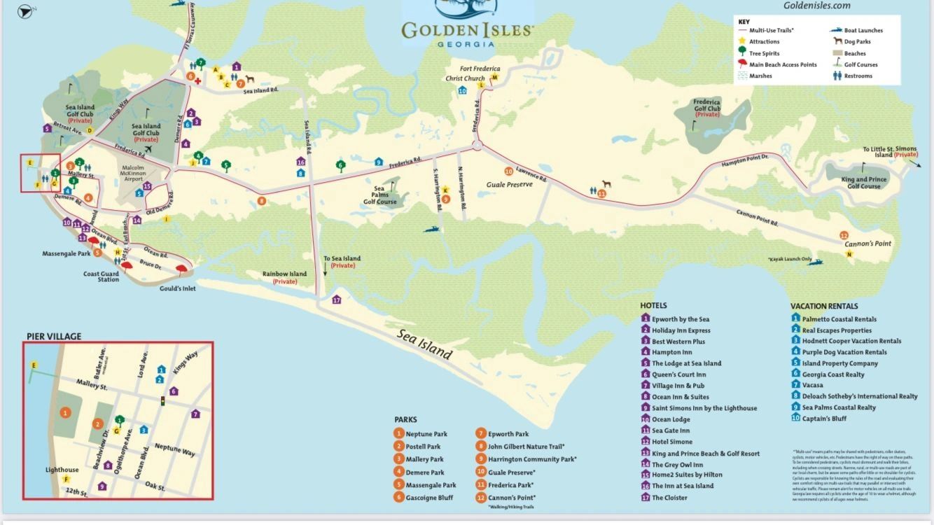 <img source="pic.gif" alt="map of trails and sites to see on st Simons island." />