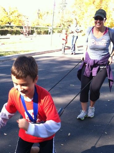 Denver fitness bootcamp class with mom and son