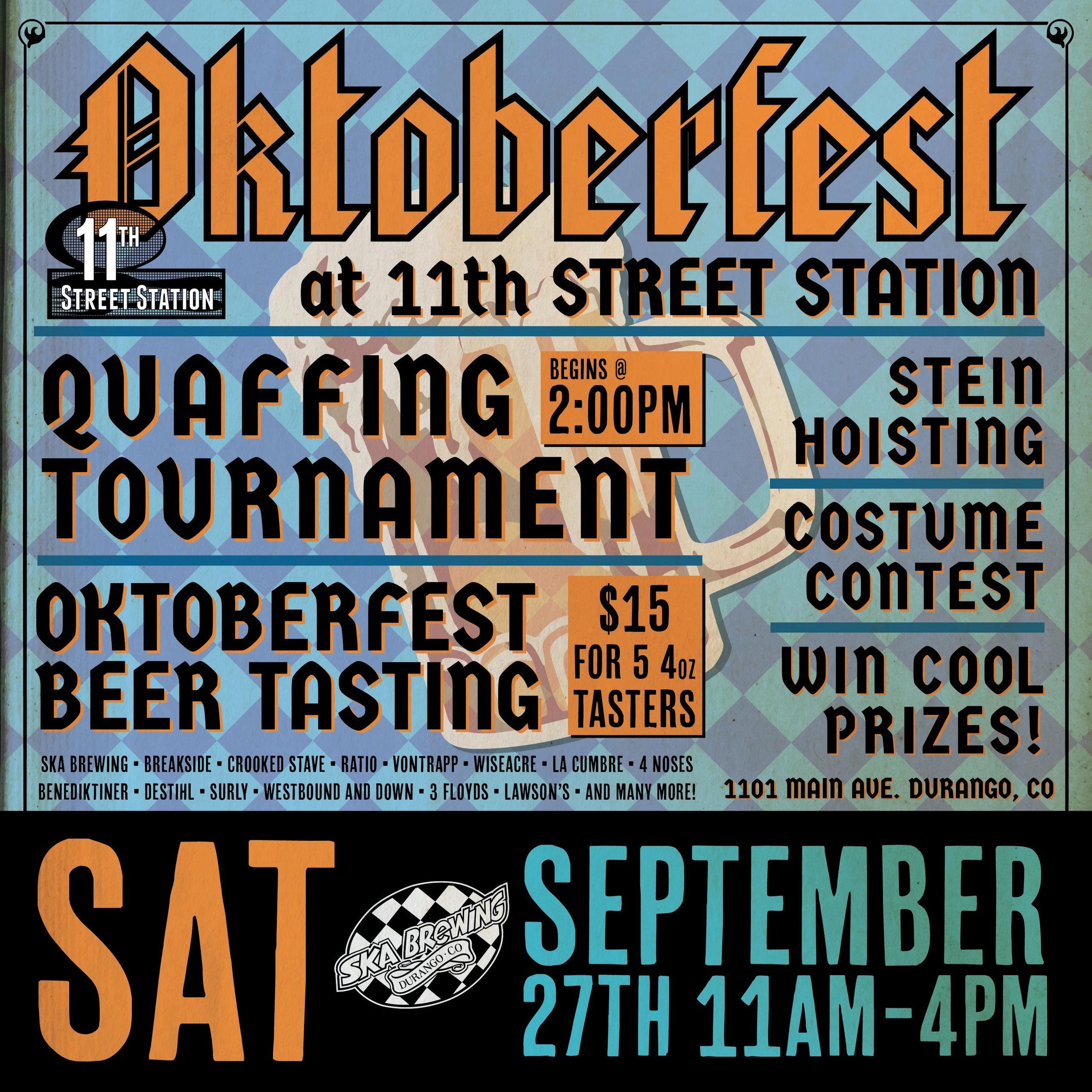 Oktoberfest with Ska Brewing at 11th Street Station