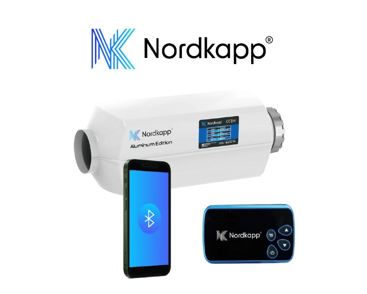 Nordkapp Aluminum Edition device with Bluetooth phone and remote.