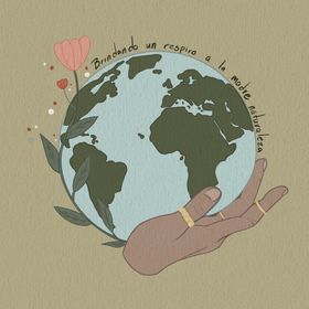 Mundo sobre manos