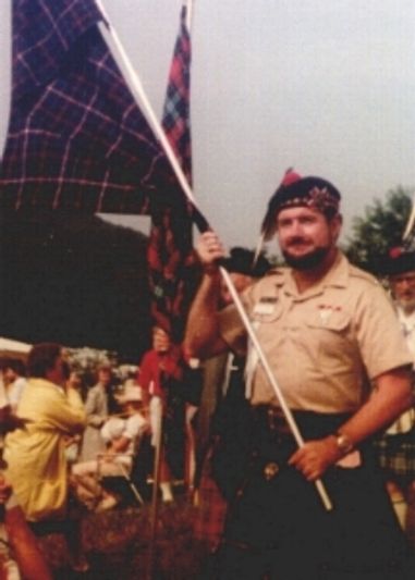 Richard Dunlop, designer of the Dunlop tartan in 1982