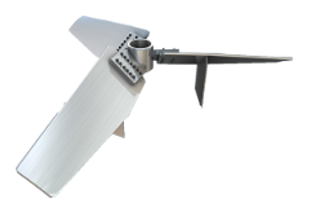 F3 turbine mixer with fins