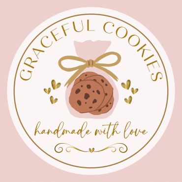 Logo for Graceful Cookies, handmade with love.
