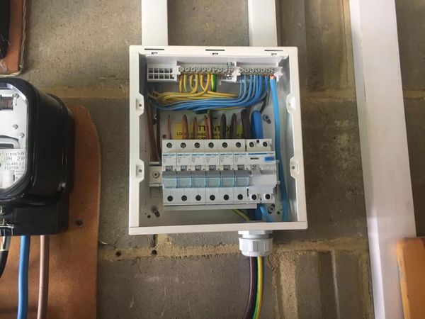 Hager consumer unit with MCB's