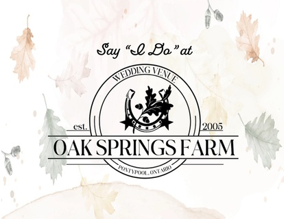 Oak Springs Farm Wedding Venue Booking for 2025
