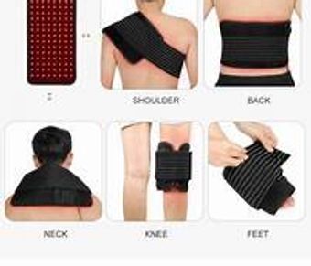 LED red light therapy with pad for joints pain relief, back, feet, neck, knee, shoulders
